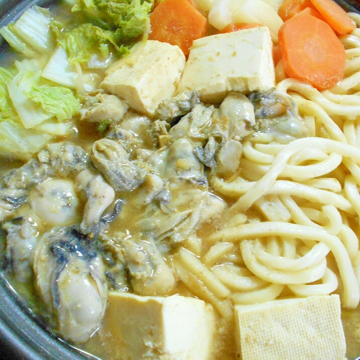冬の贅沢 かき味噌なべ